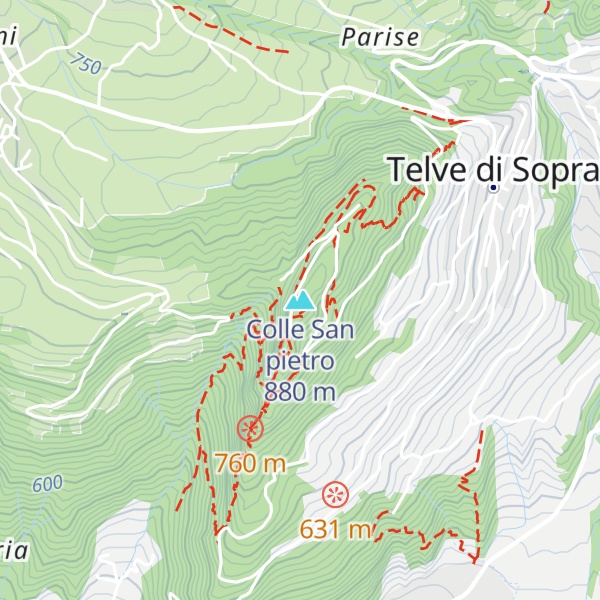 Map of Colle San pietro