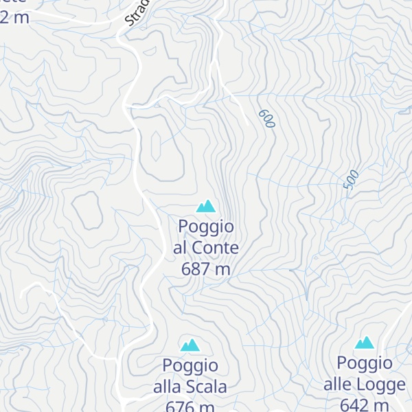 Map of Poggio al Conte