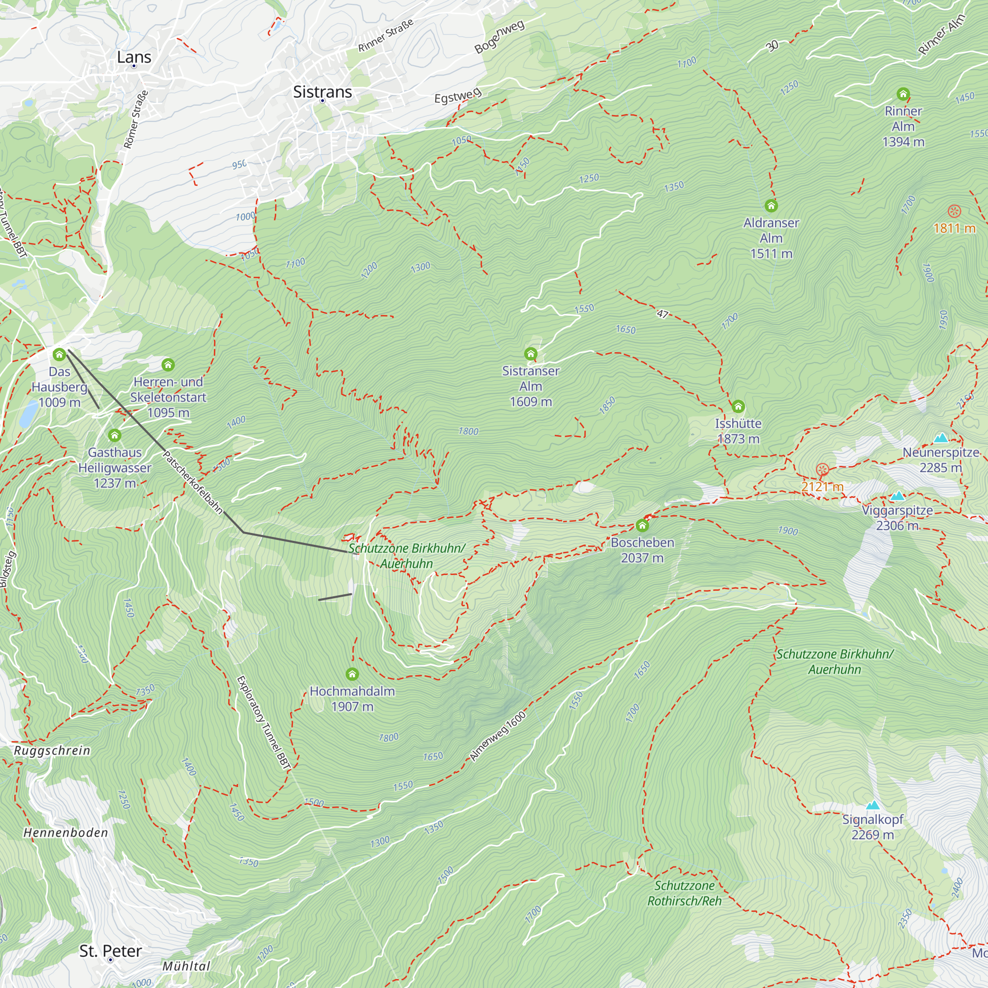 Grünbodenhütte map