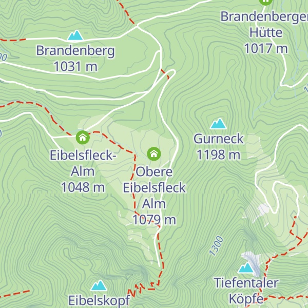 Map of Obere Eibelsfleck Alm