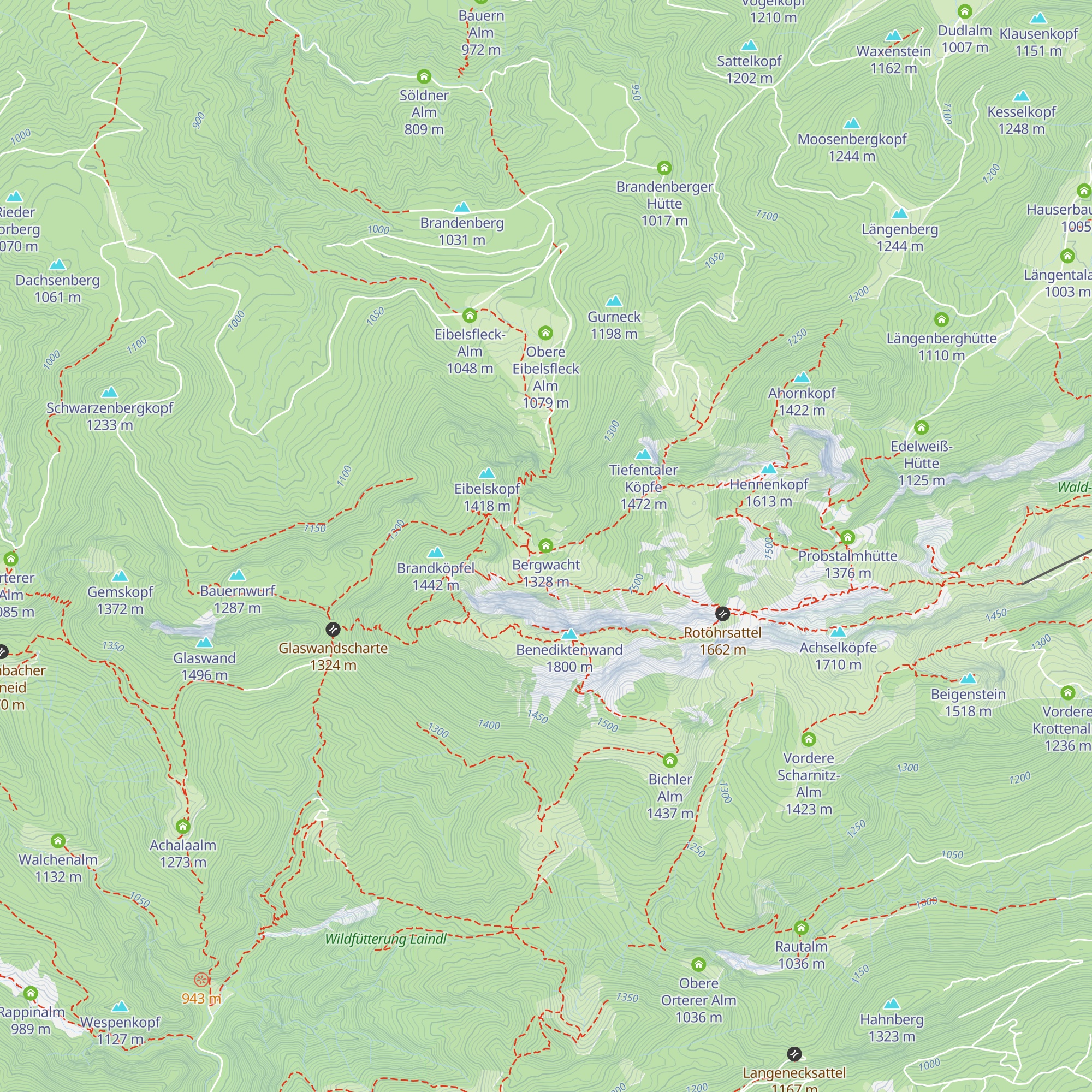 Bergwacht map