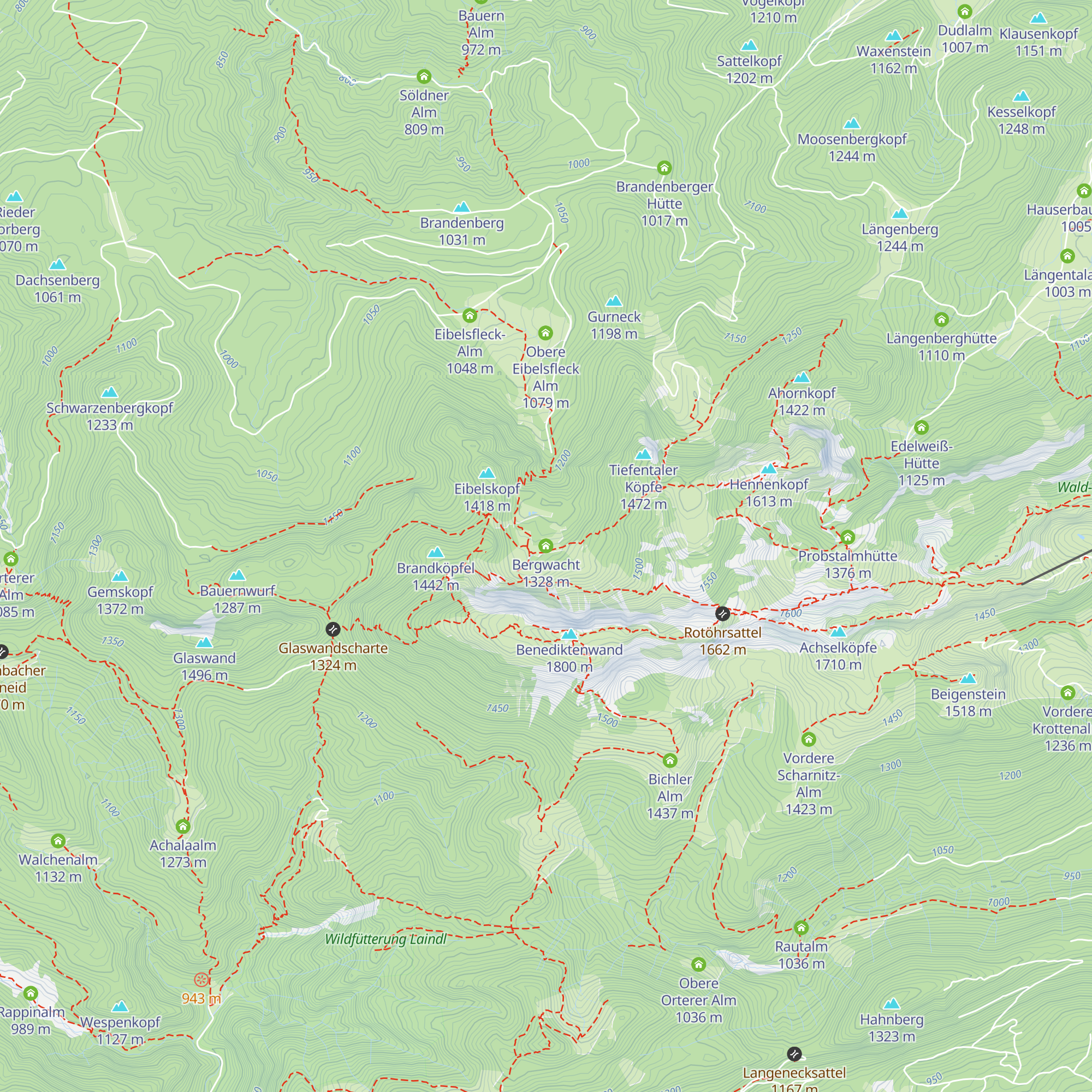 Bergwacht map