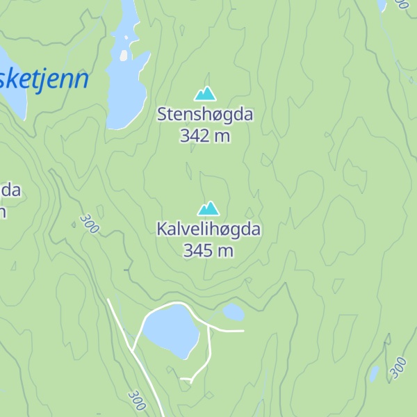 Map of Kalvelihøgda