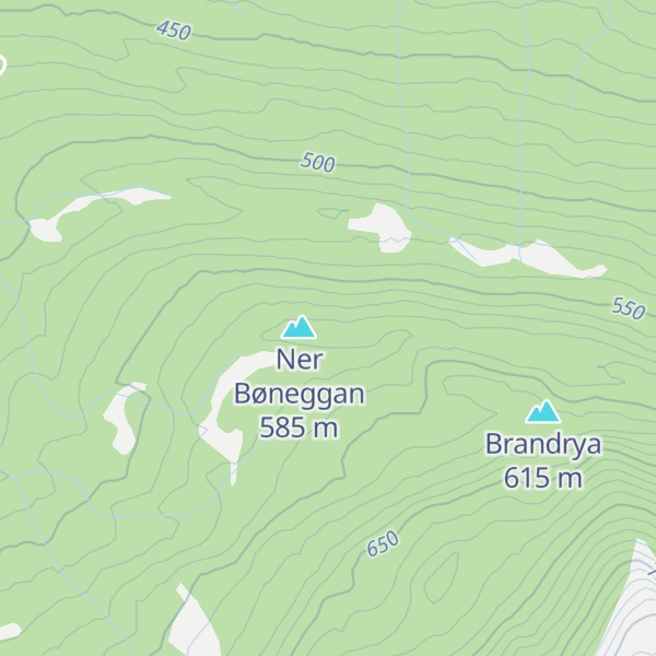 Map of Øver Bøneggan