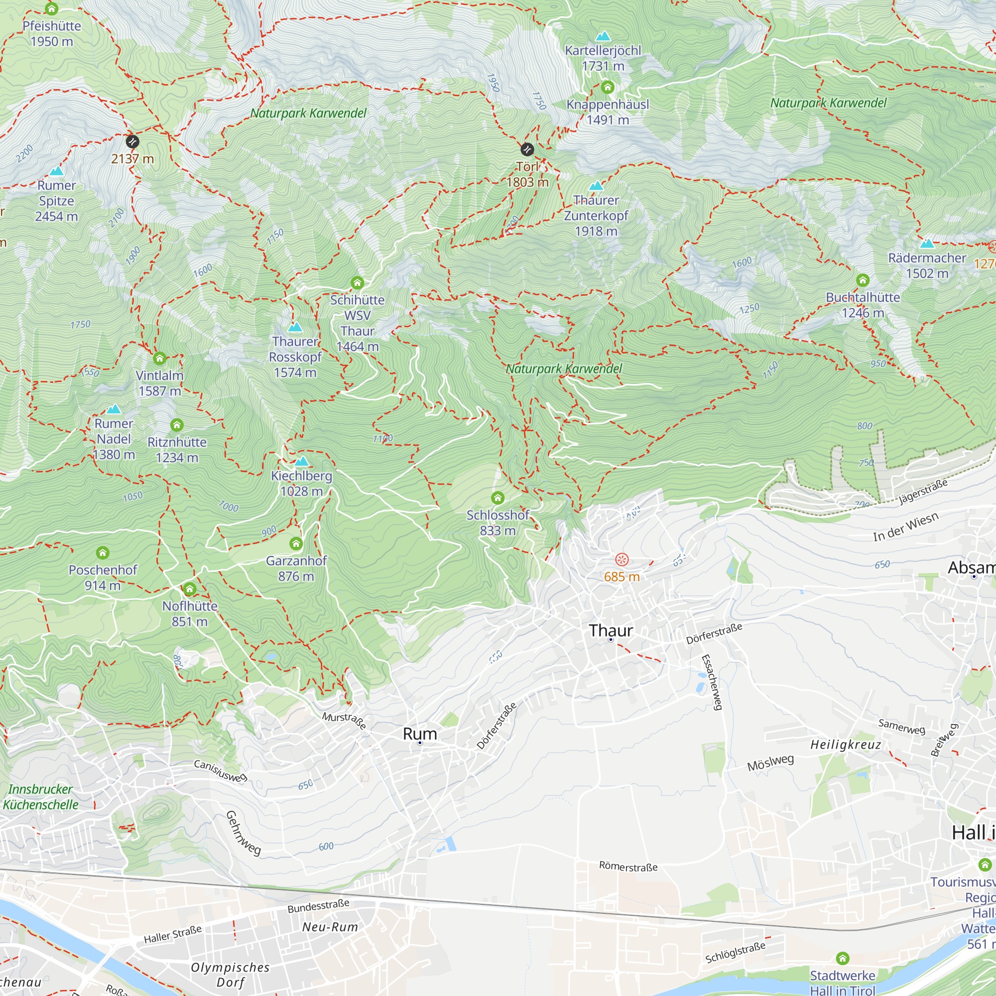 Schlosshof map