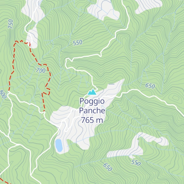 Map of Poggio Panche