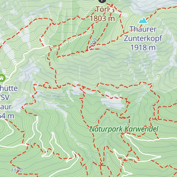 Map of Egger Hütte