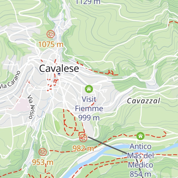 Map of Visit Fiemme