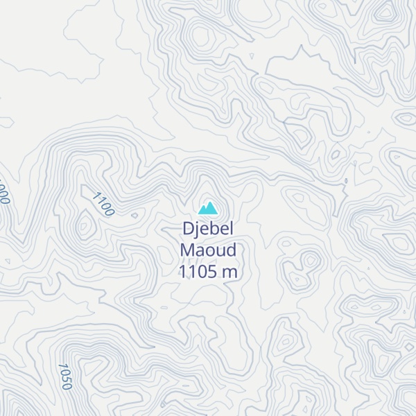 Map of Djebel Maoud