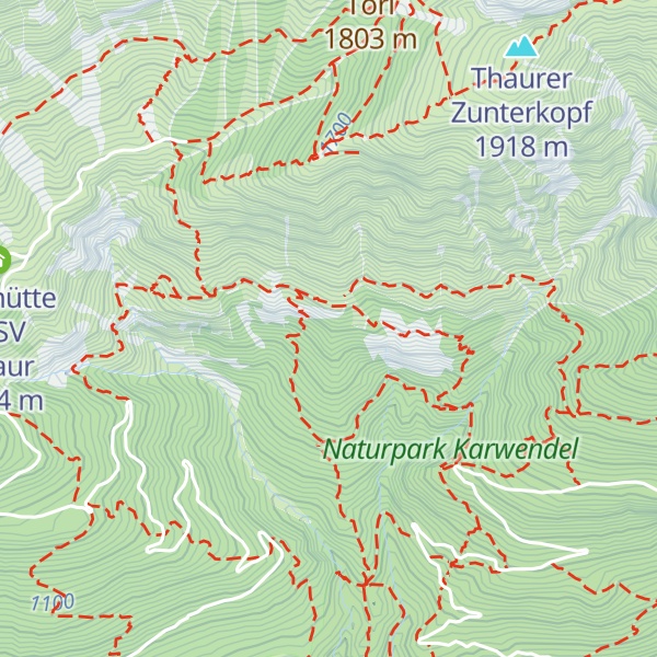 Map of Pflegermahd Hütte