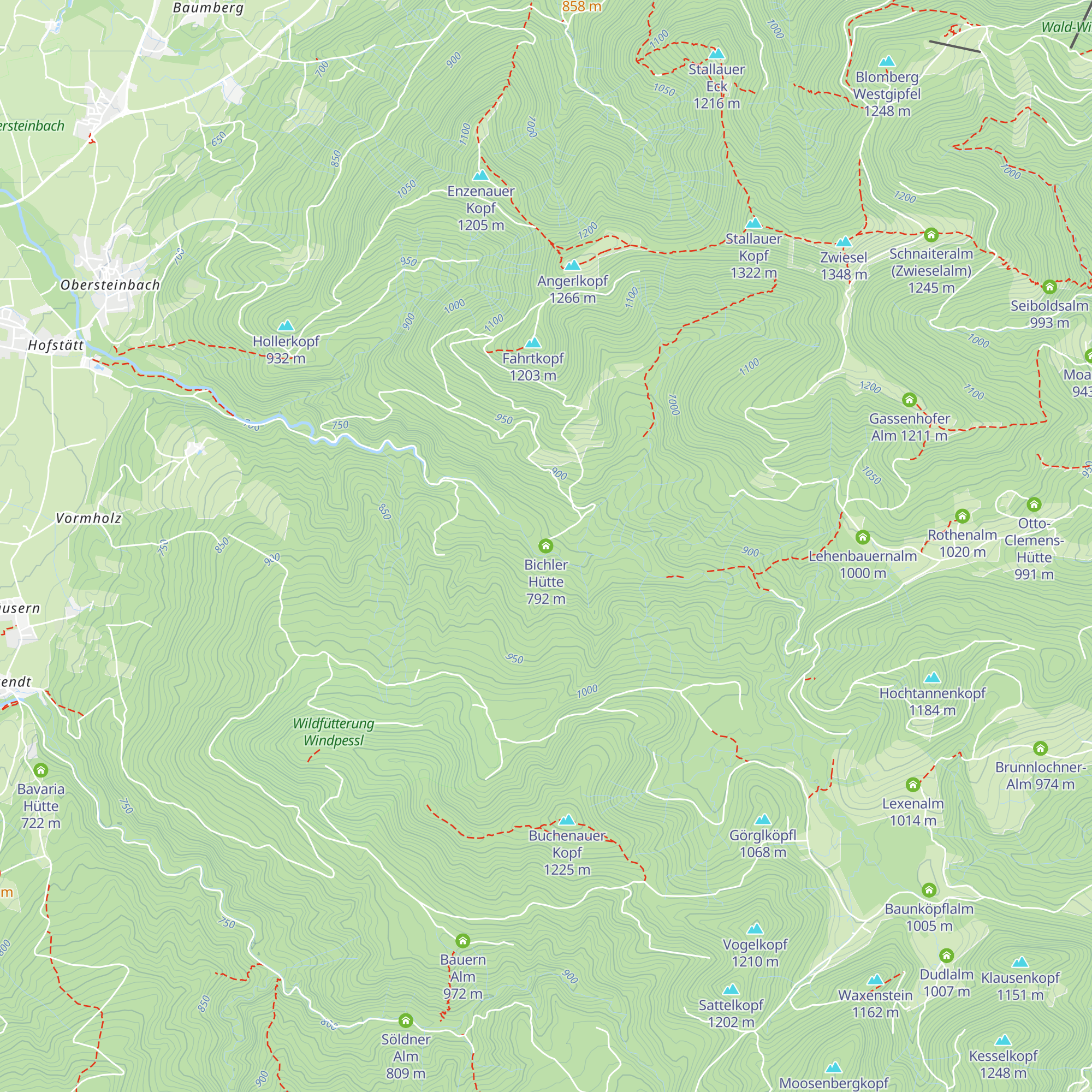 Bichler Hütte map