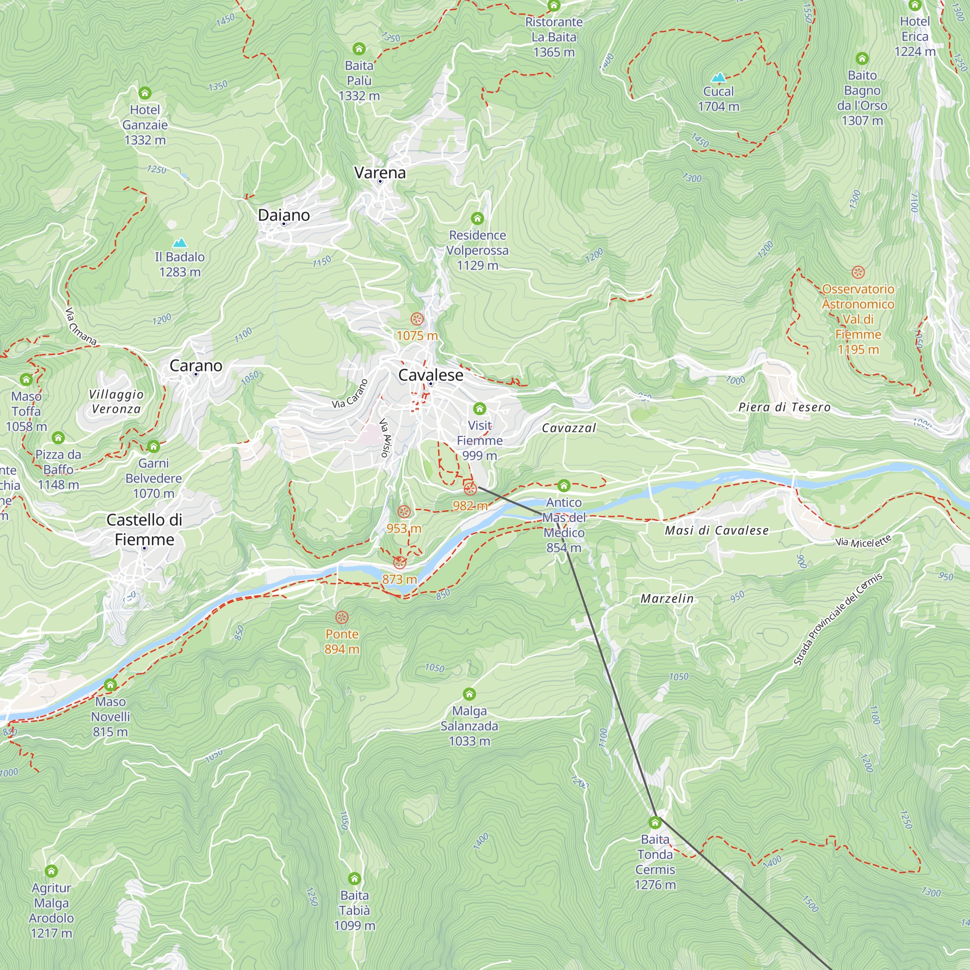 El Calderon map
