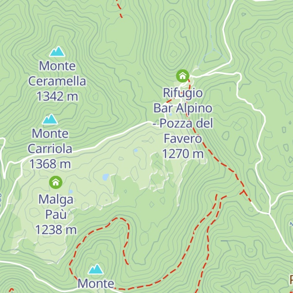 Map of Malga Carriola