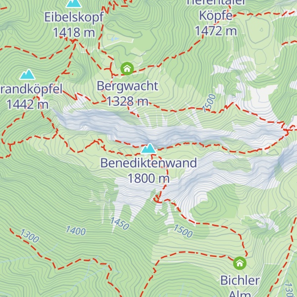 Map of Benediktenwand