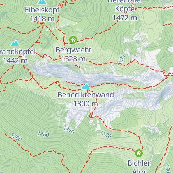 Map of Benediktenwand-Biwak