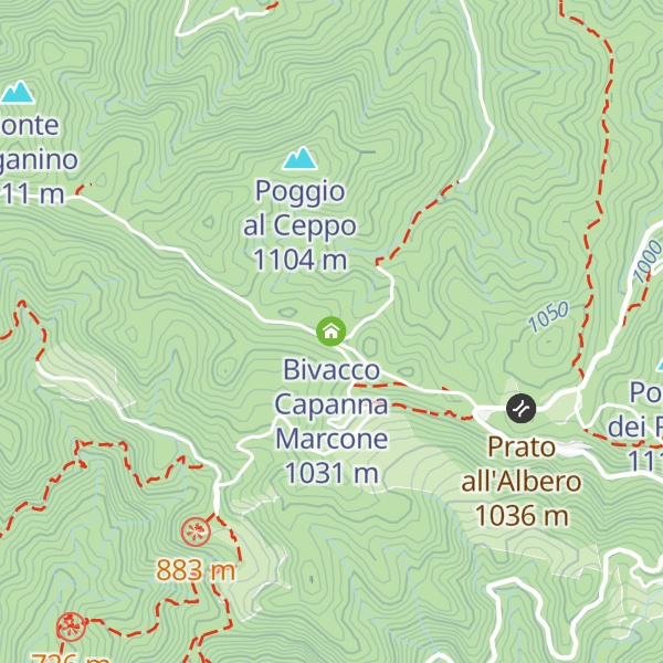 Map of Bivacco Capanna Marcone