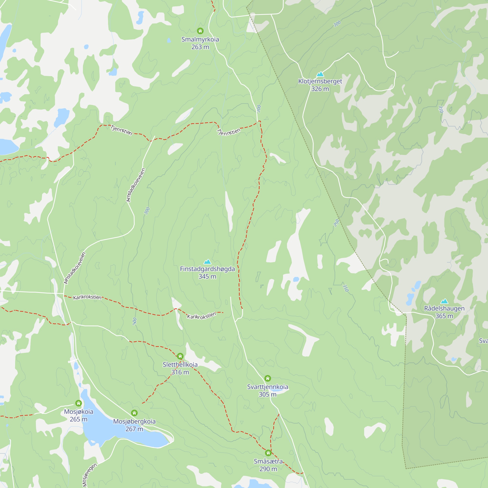 Svartskogkoia map