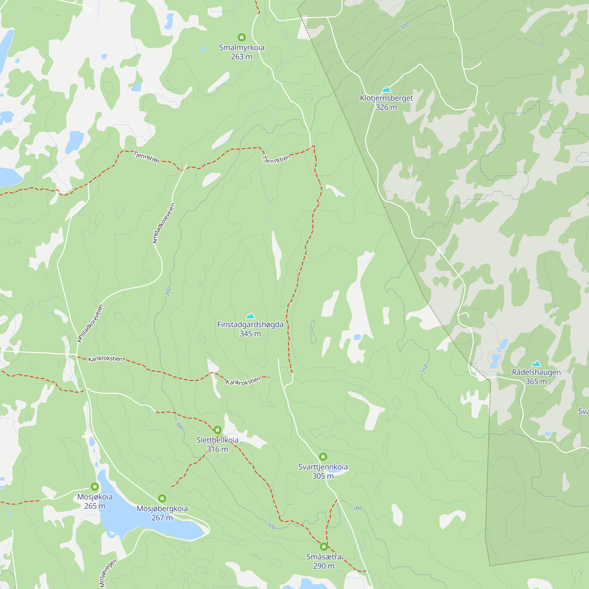 Svartskogkoia map
