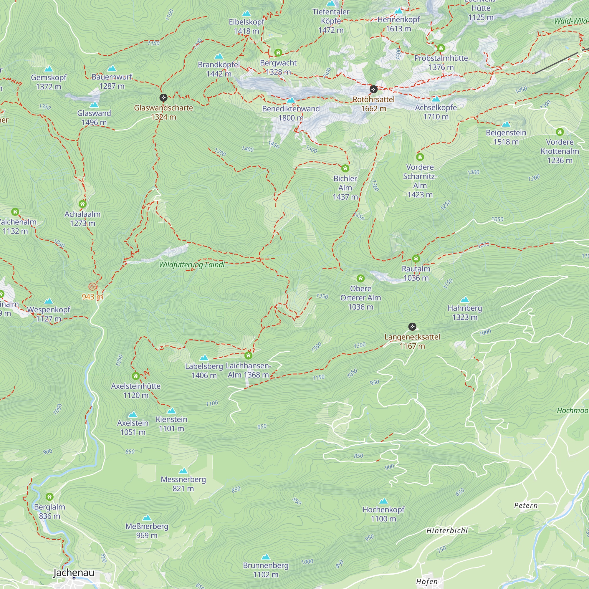 Erbhofer Alm map
