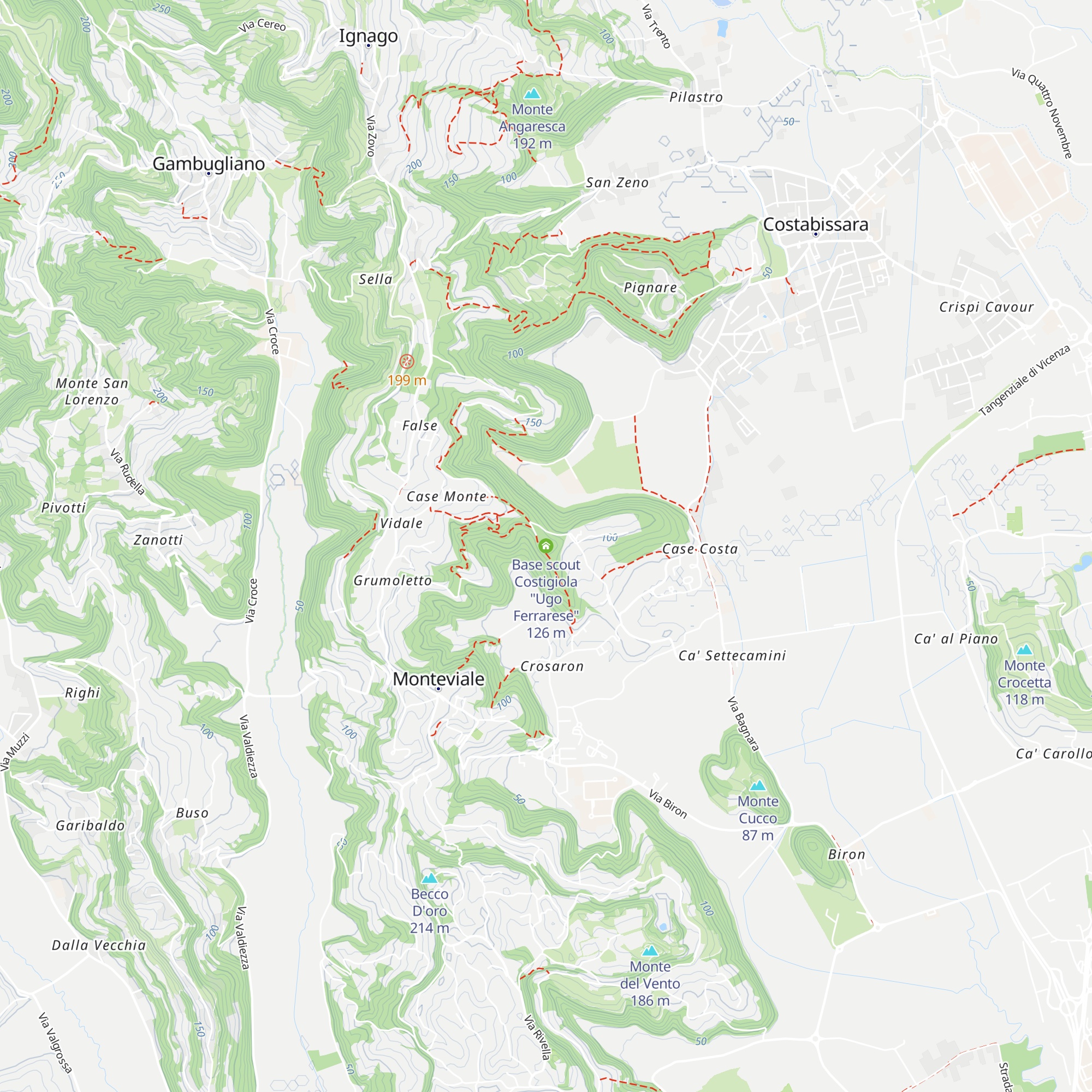 Base scout Costigiola "Ugo Ferrarese" map