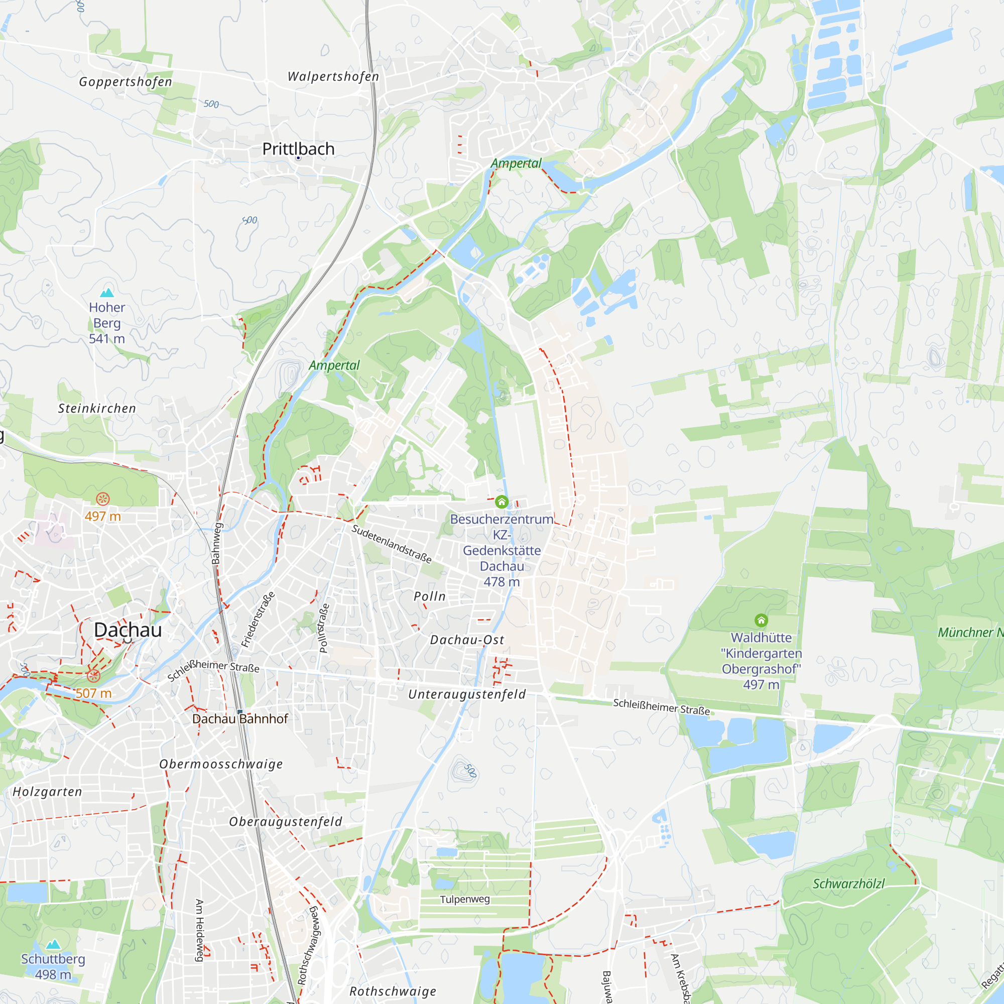 Besucherzentrum KZ-Gedenkstätte Dachau map