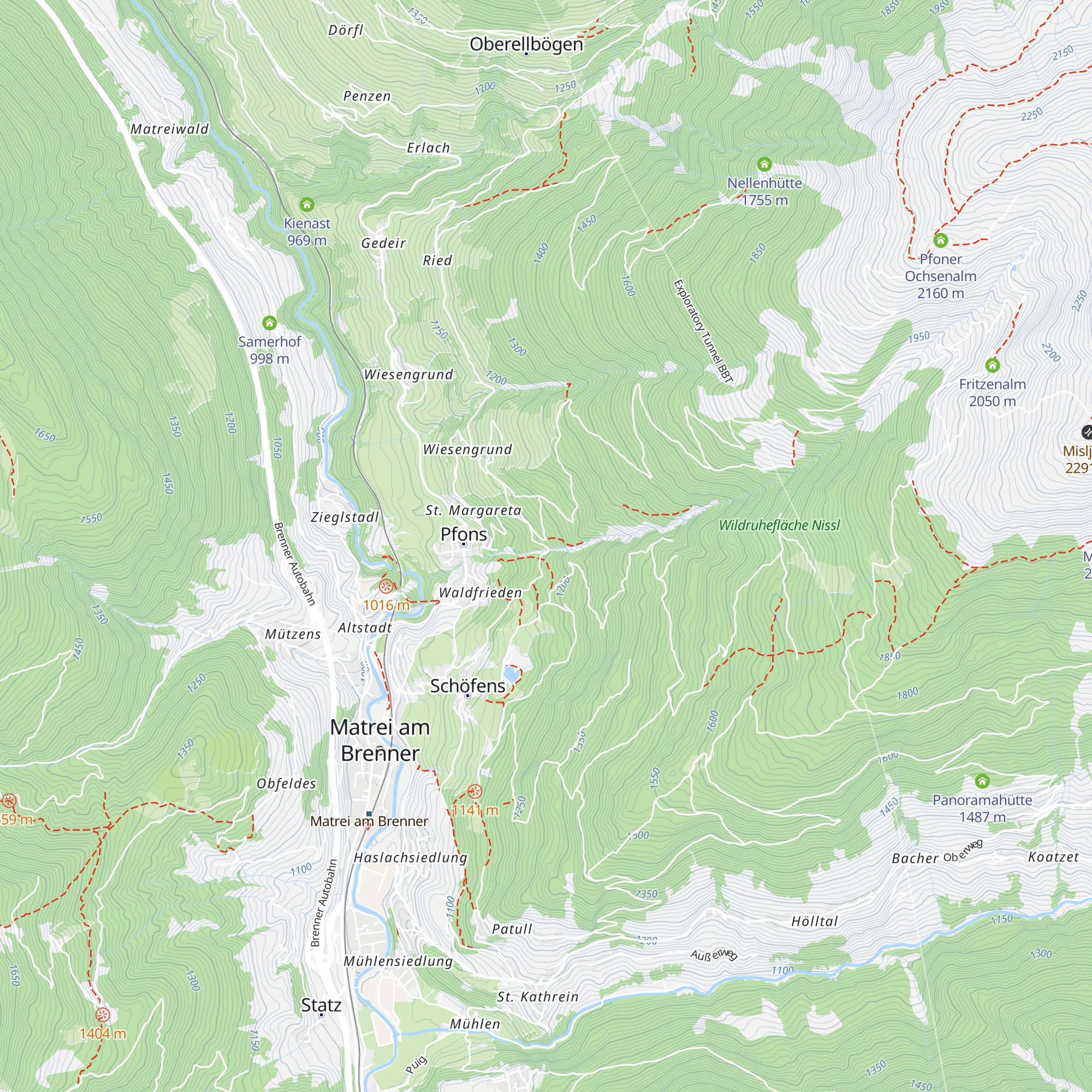 Berglermühle map