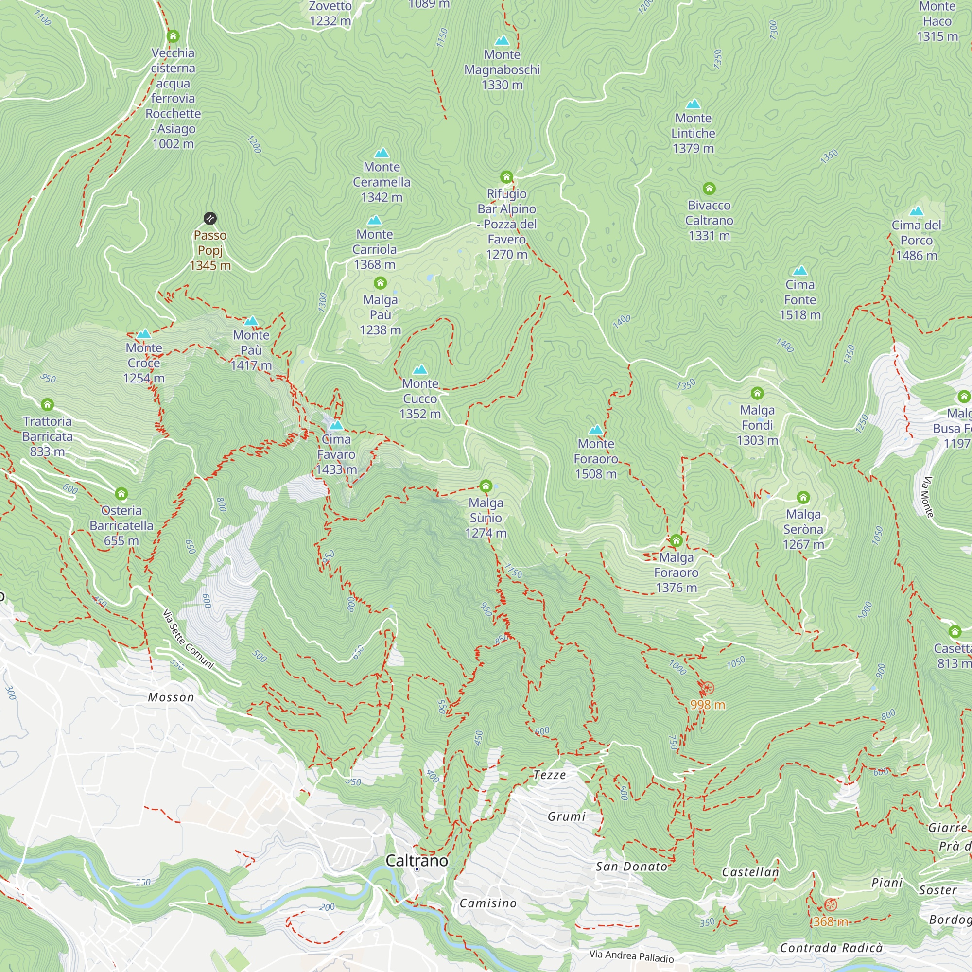 Malga Sùnio map