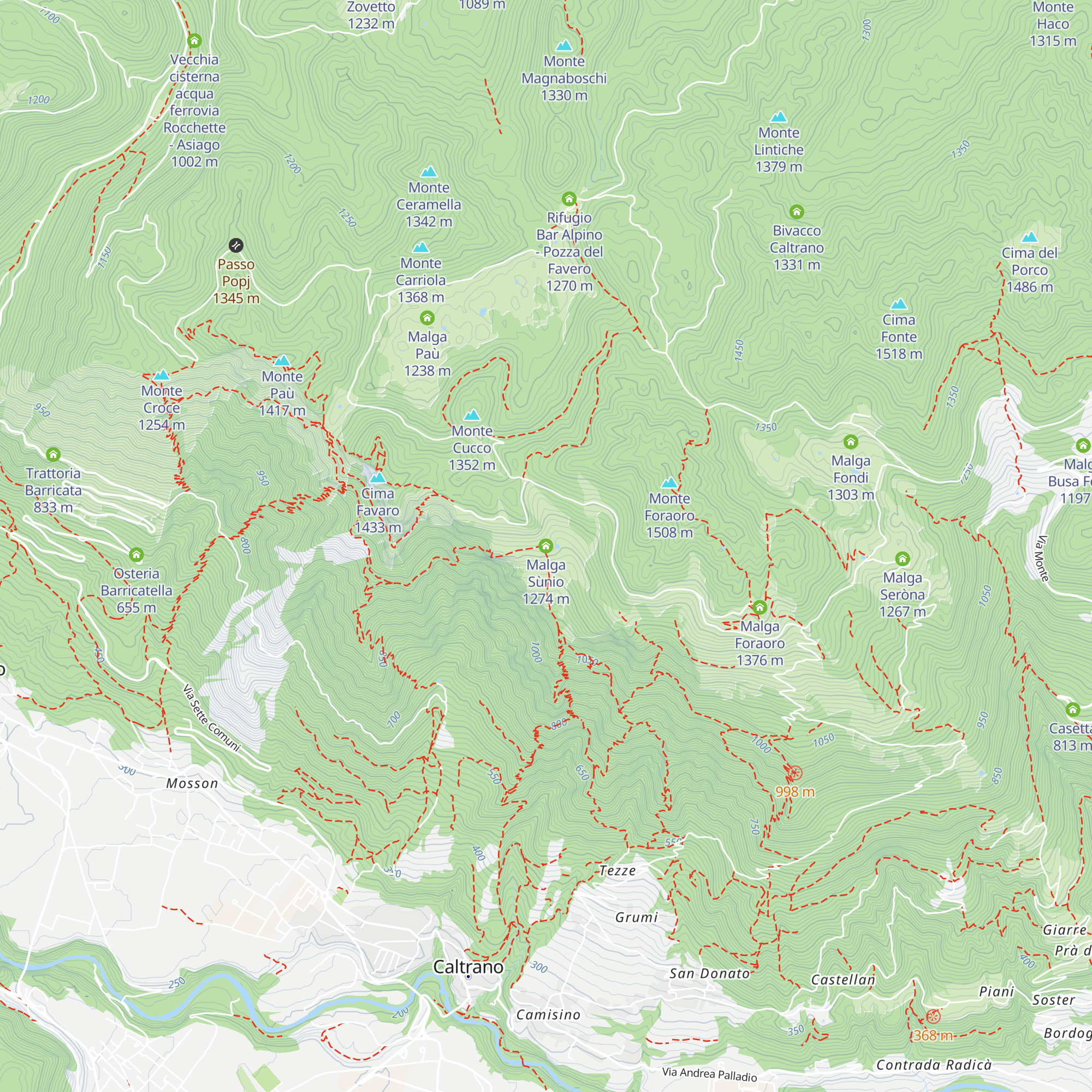 Malga Sùnio map