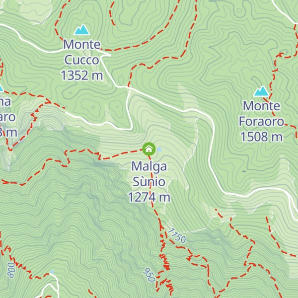 Map of Malga Sùnio