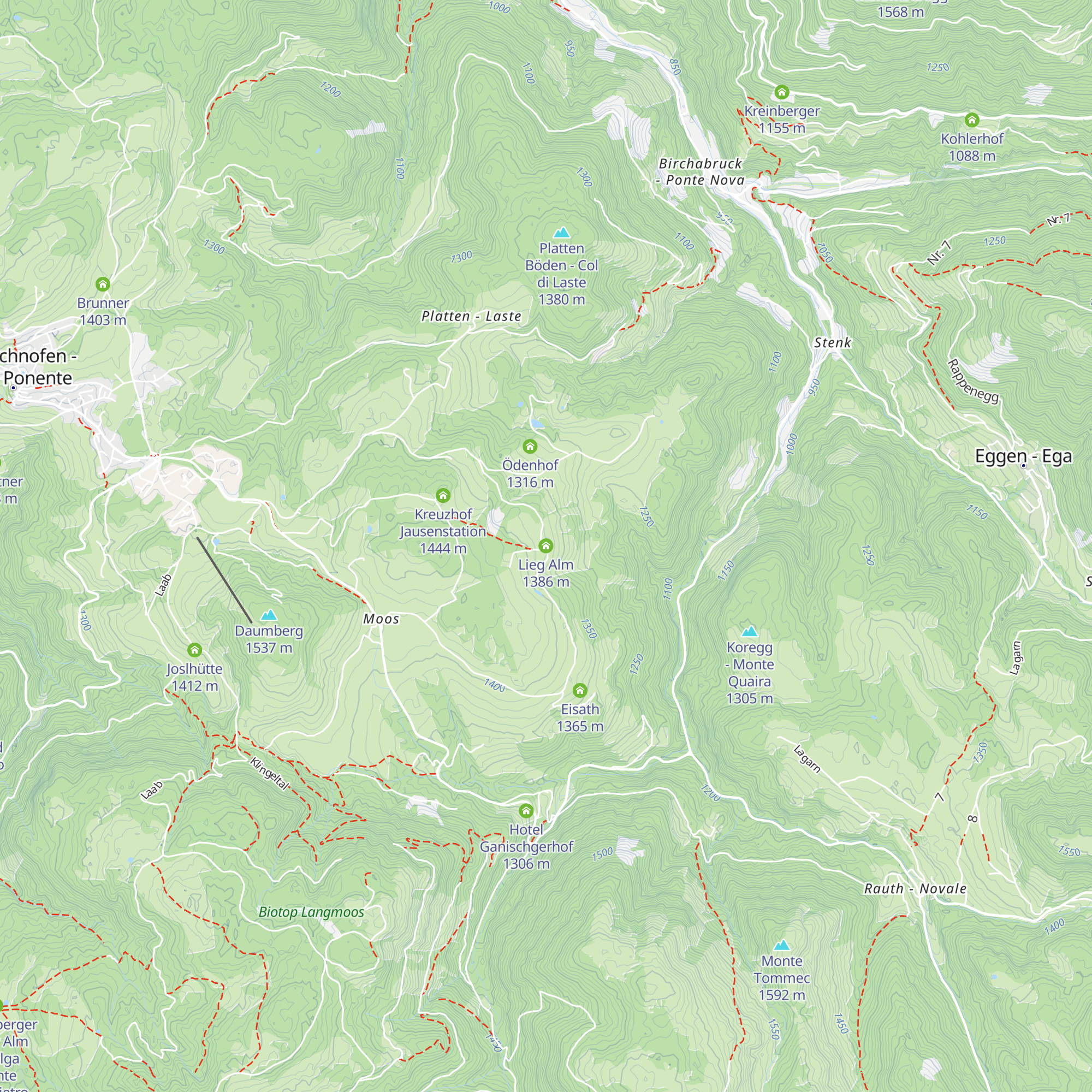 Lieg Alm map