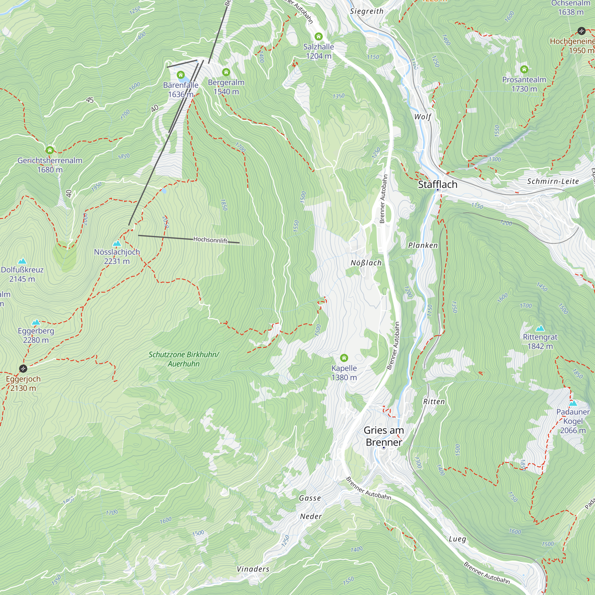 Forstgartenhütte map