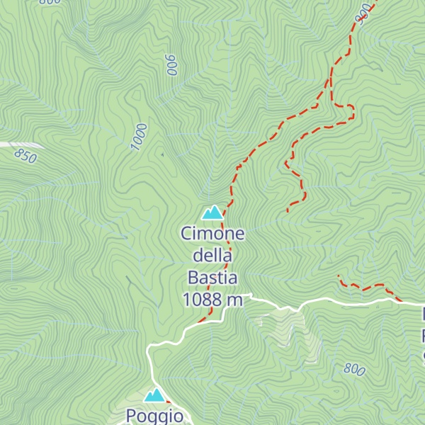 Map of Cimone della Bastia