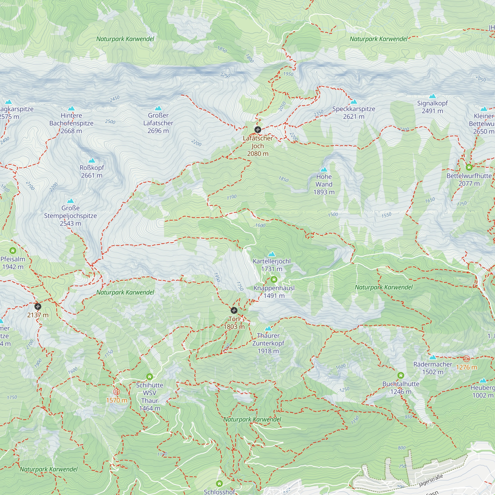 Wasserberghütte map
