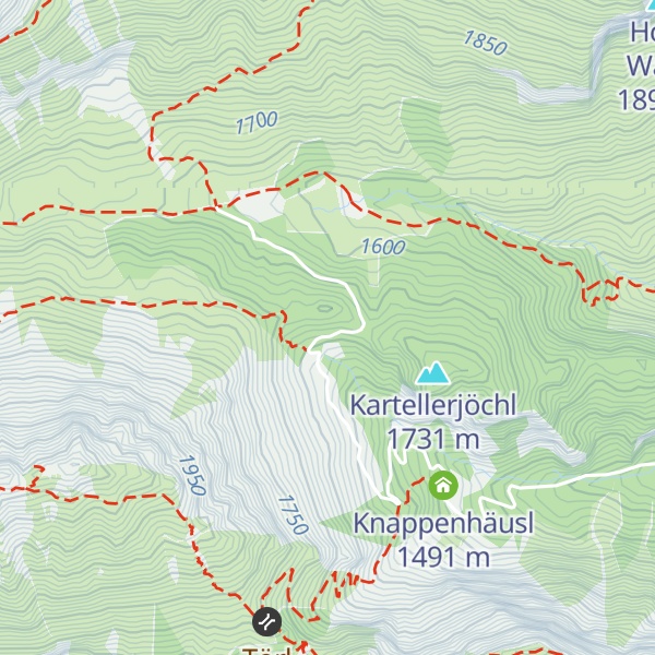 Map of Sepp Rumer - Hütte