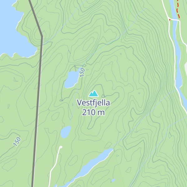 Map of Vestfjella