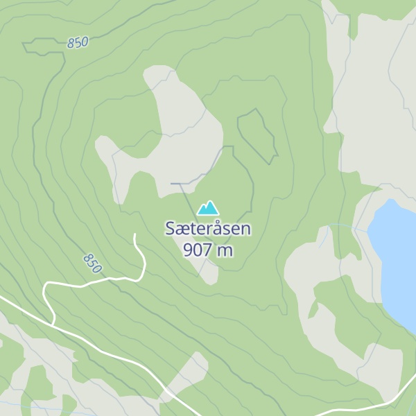 Map of Sæteråsen