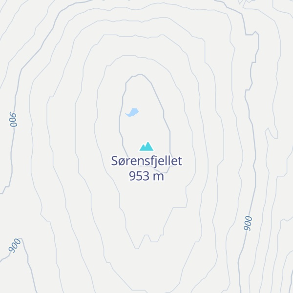 Map of Sørensfjellet