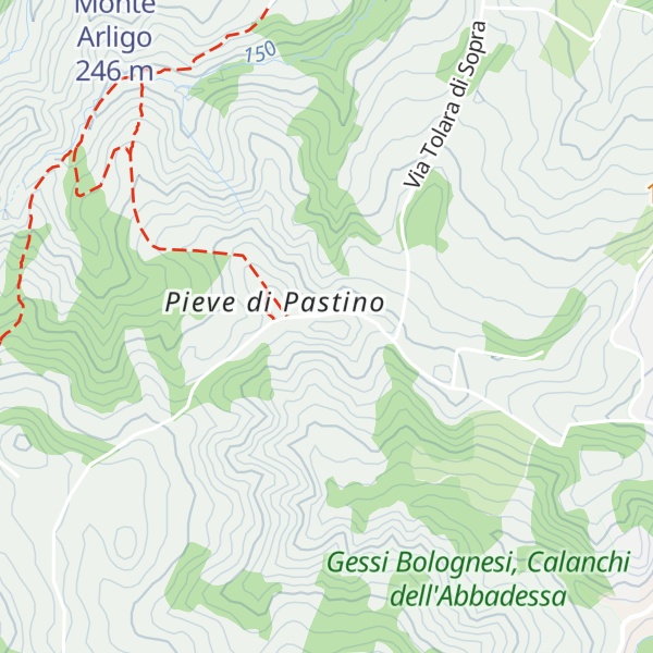 Map of Monte Pieve