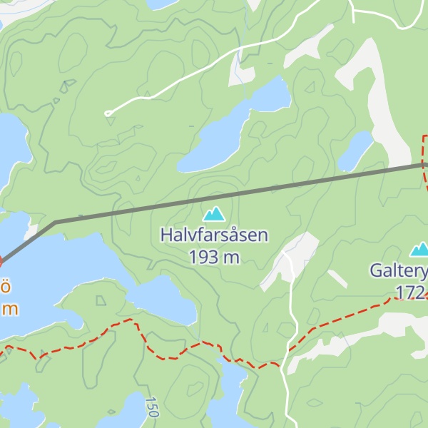 Map of Halvfarsåsen