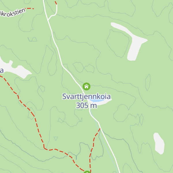 Map of Svarttjennkoia