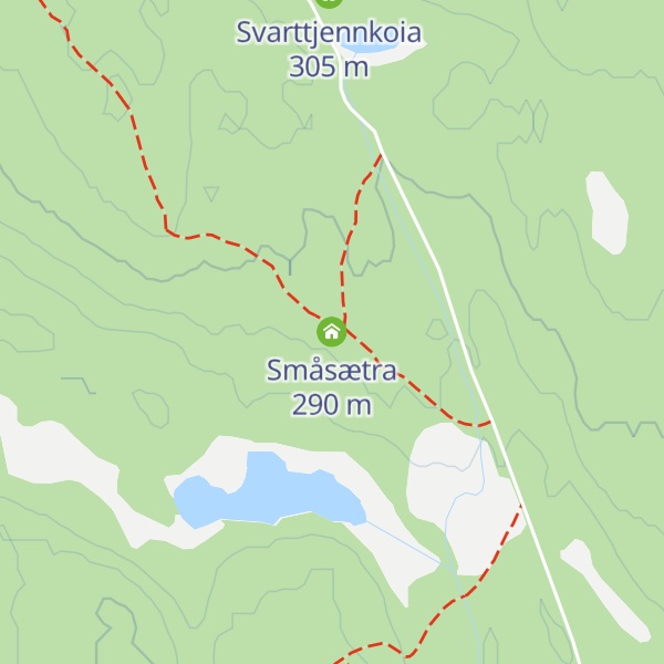 Map of Småsætra