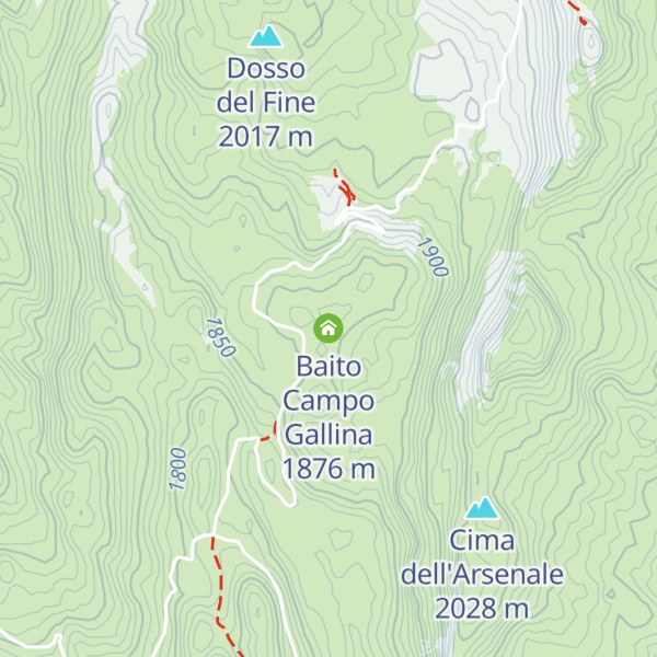 Map of Baito Campo Gallina