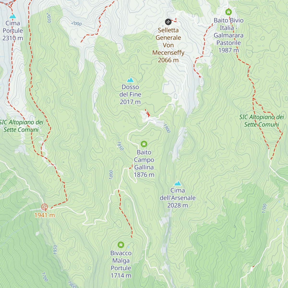 Baito Campo Gallina map