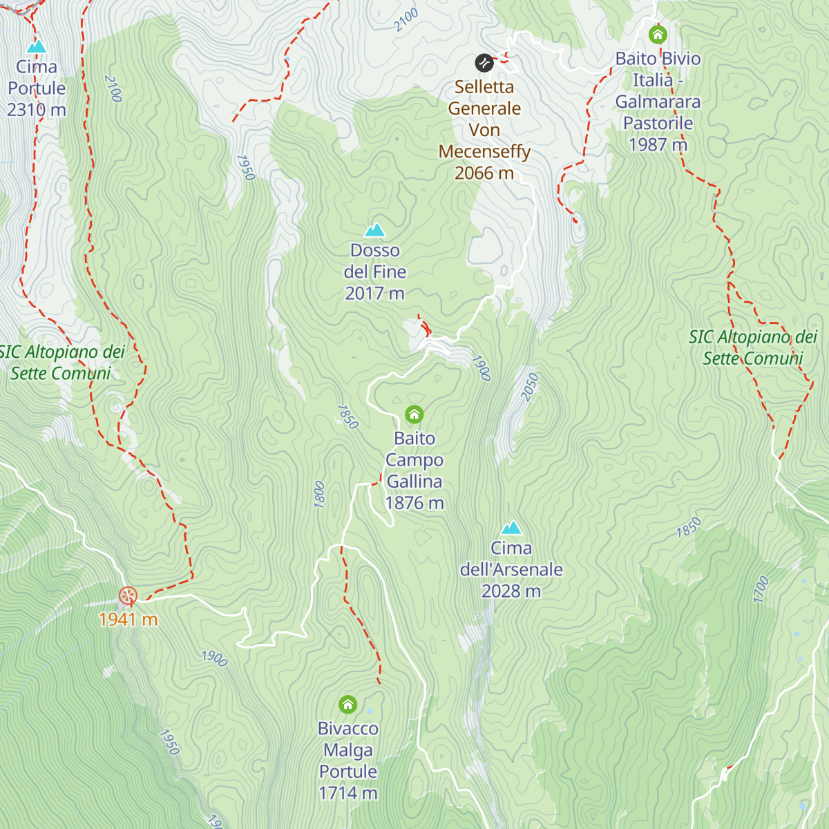 Baito Campo Gallina map