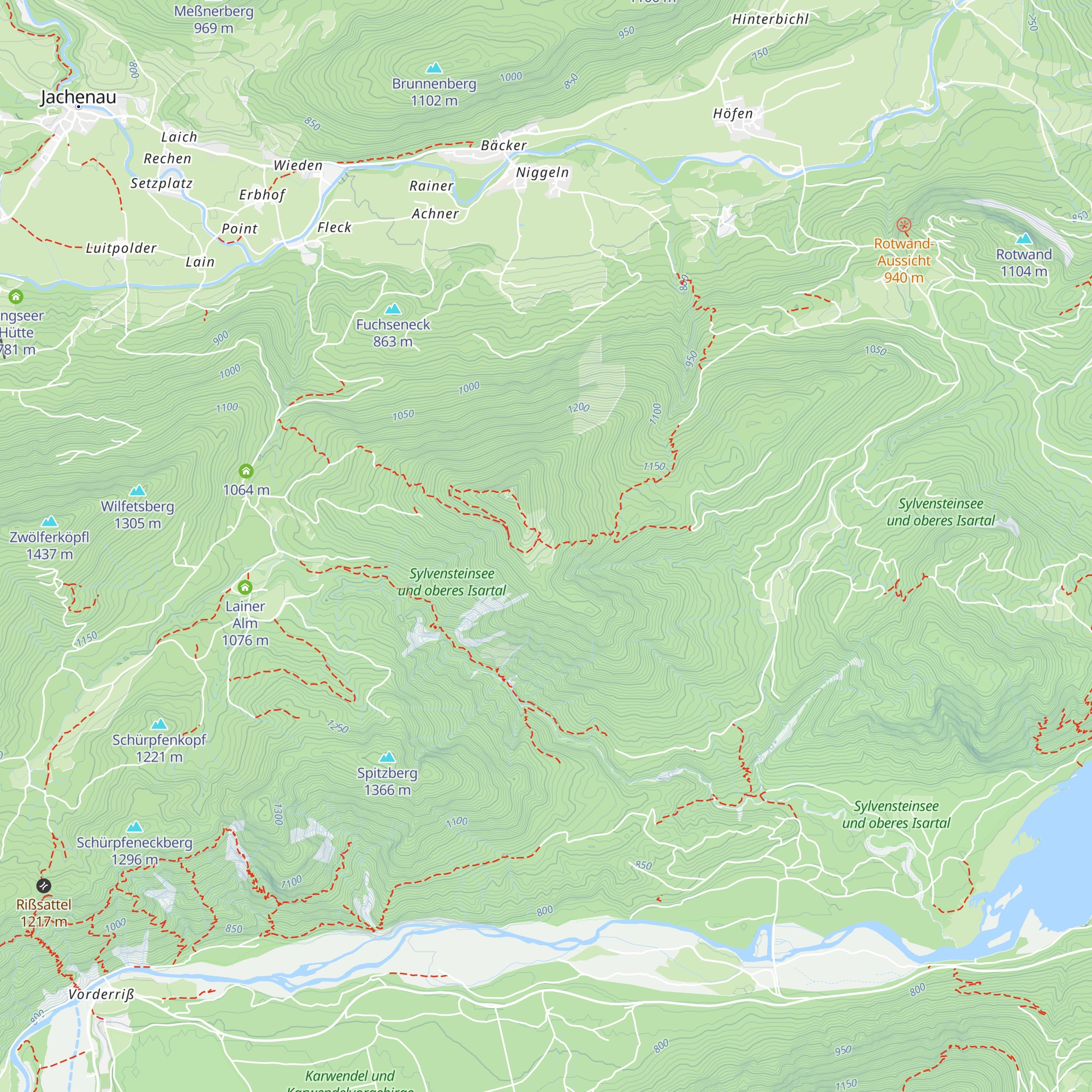 Staffelalm Hochleger map
