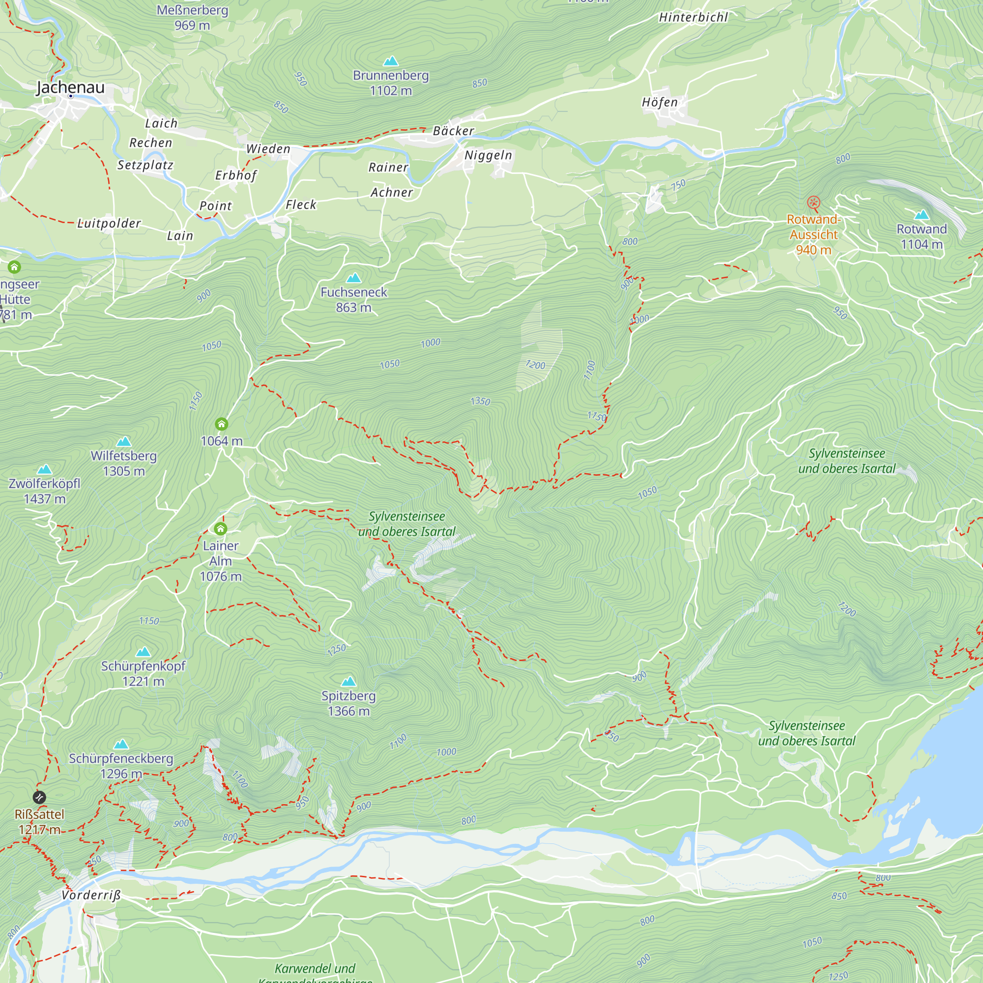 Staffelalm Hochleger map