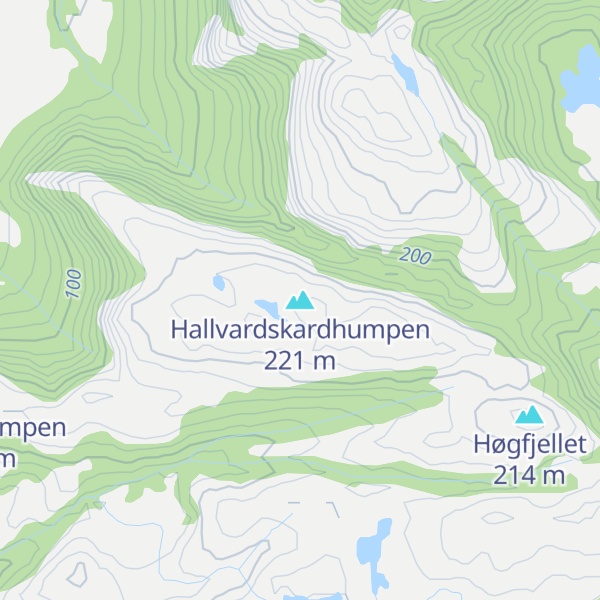 Map of Hallvardskardhumpen