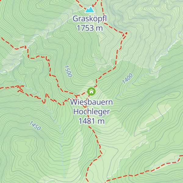 Map of Wiesbauern Hochleger