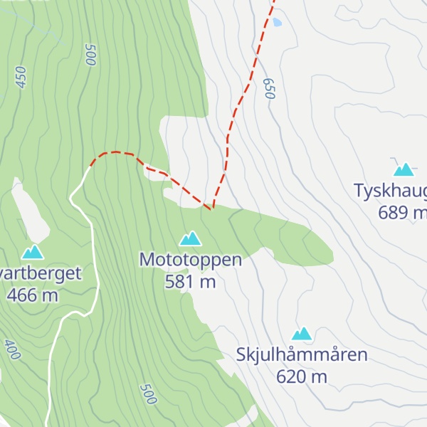Map of Græslihytta