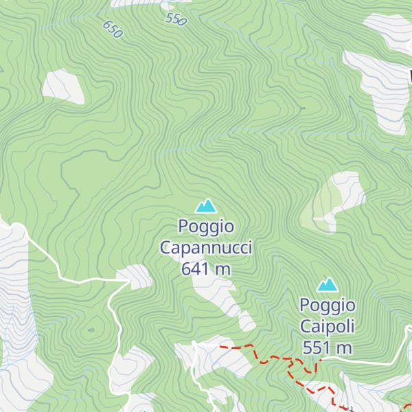 Map of Poggio Capannucci